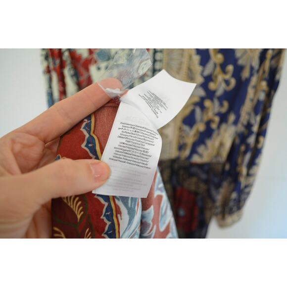 Farm Rio Winter Mix Midi Shirt Dress Size Small - Picture 8 of 8